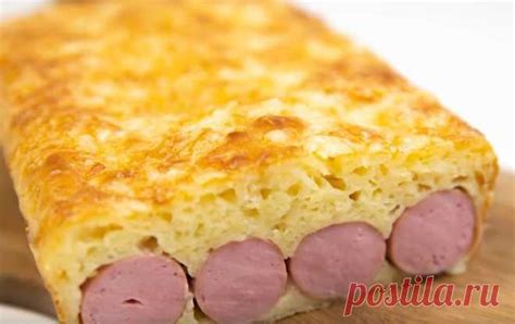 Пирог с сосисками рецепт пошаговый | Все рецепты ру - рецепты, еда ...