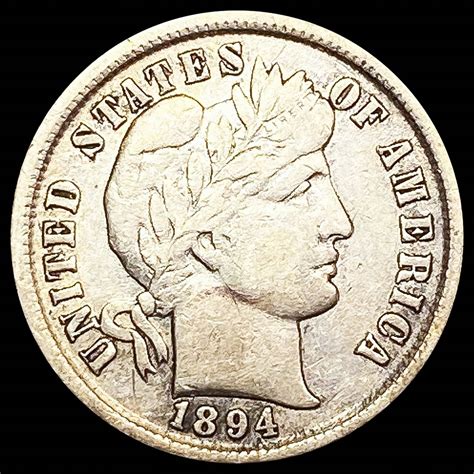 1894 Barber Dime Nearly Uncirculated Auction