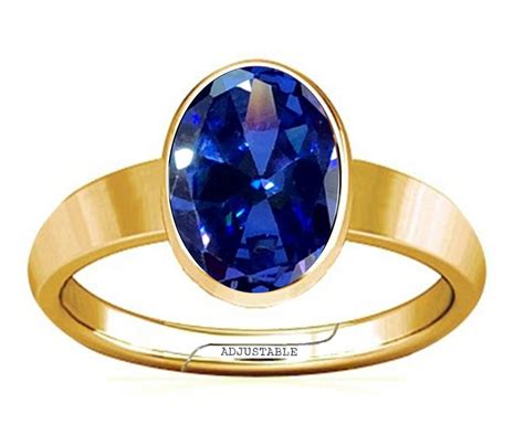 Divya Shakti 5.25-5.50 Ratti Tanzanite Gemstone Panchdhatu Adjustable ...