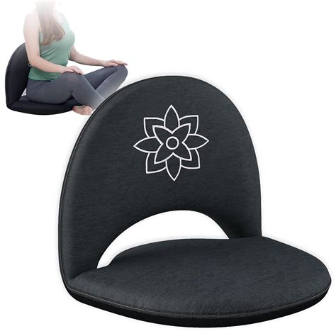 Mindful Modern Meditation Chair | Adjustable Floor Chair with Back ...