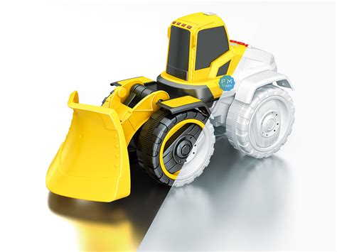 一张玩具工程车效果图|工业/产品|玩具|飞马设计工作室 - 原创作品 - 站酷 (ZCOOL)