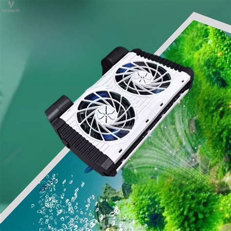 VAYINATO® Double Head Fish Tank Chiller with External Speed Control ...