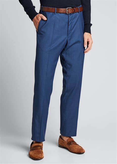 Incotex Men's Super-Light Tech-Wool Pants - Bergdorf Goodman