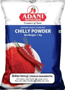 Adani Spices Chilli Powder - Premium Reshampatto (1kg) Price in India ...