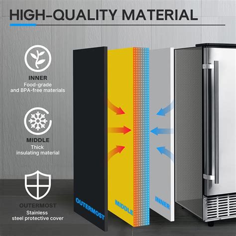 ICEPURE Commercial Ice Maker, Built in/Under Counter India | Ubuy