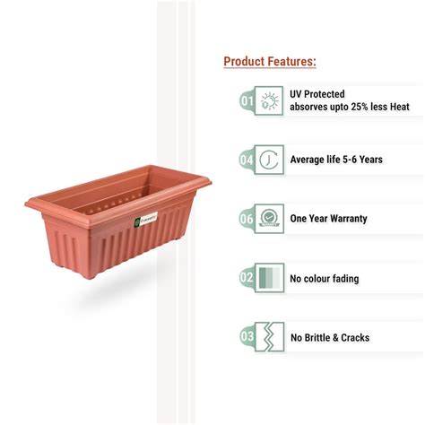24 Inch Garden King UV Rectangle Planter