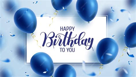 Premium Vector | Birthday greeting vector template design. Happy ...