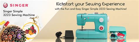 Singer Simple 3223 Automatic Zig-Zag Electric Sewing Machine, 23 Built ...