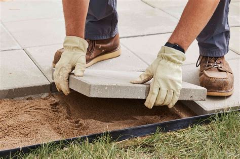 Laying Patio Blocks Sand How To Build An Easy DIY Patio To Upgrade