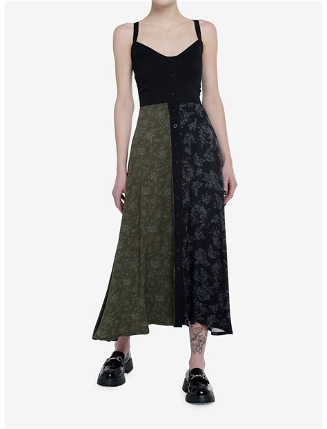 Thorn & Fable Skeleton Fairy Color-Block Maxi Dress | Hot Topic