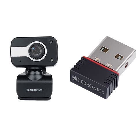 ZEBRONICS Zeb-Crystal Clear Web Camera with 3P Lens,Built-in Microphone ...