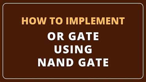 Image result for Or Gates Using NAND