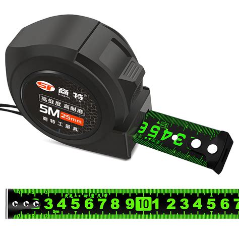 Buy SULIVES Fluorescent Steel Tape Measure, 5m Professional Grade ...