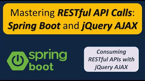 How to call Rest API by using jQuery AJAX in Spring Boot? | Consuming RESTful service with jQuery