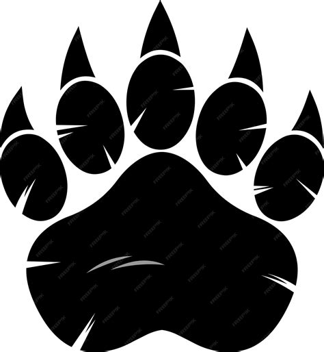 Black Bear Paw Logo