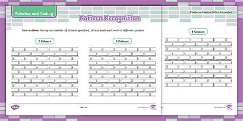 Foundation Phase - Pattern Recognition- Worksheet: The Wall
