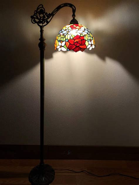 Red Gooseneck Floor Lamp