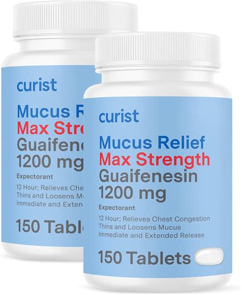 Amazon.com: Curist Guaifenesin 1200 Mg Extended Release Tablets - 300 ...
