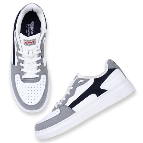 Sparx Off White/navy Sneakers for Men SM-1041 | Stylish Sneakers Online ...