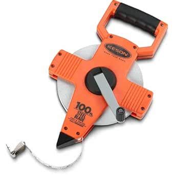 Keson NR10100H Nylon Coated Steel Blade Measuring Tape with Zero Point ...