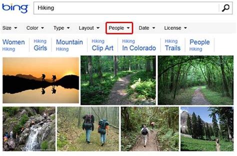 Bing People Search 的图像结果