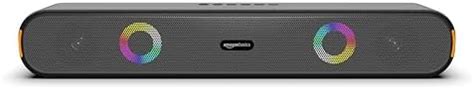 amazon basics Wireless Soundbar with Bluetooth, USB, and Party RGB ...