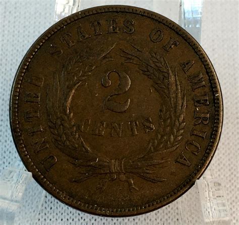 Lot - 1869 US 2-Cent Piece