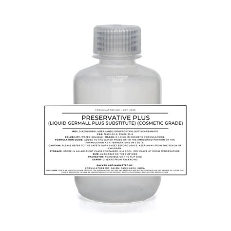 Preservative Plus (Liquid Germall Plus Substitute) (Cosmetic Grade ...