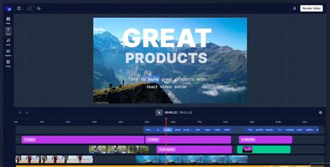Video Editing Templates : React Video Editor