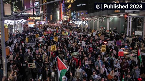 Protests Calling for Israel-Hamas Cease-Fire Shut Down Midtown ...