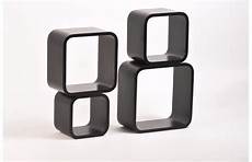 mensole quadrate set di 4 mensole quadrate pop colore nero miliboo mensole quadrate set di 4 mensole quadrate pop colore nero miliboo