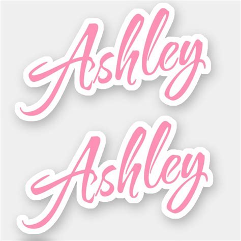 Ashley name x2 sticker – Artofit