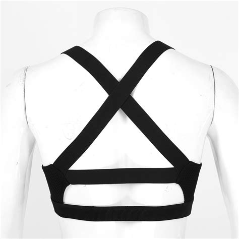 Men Sports Bra Crop Tank Top Vest Y-Back Fitness Muscle T-shirt ...
