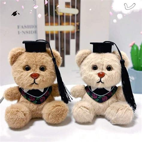 Order Plush Graduation Bear 3D Keychain Online