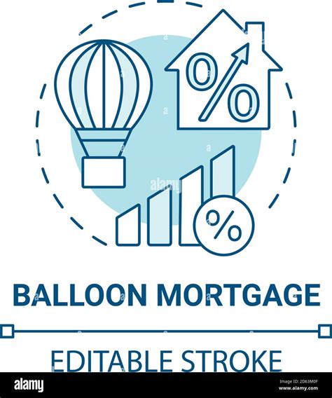 Balloon payment mortgage concept icon Stock Vector Image & Art - Alamy