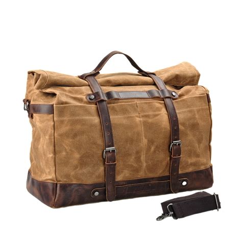 Waxed Canvas Duffle Bag - Woosir