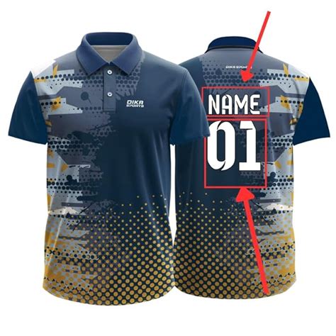 Custom Name Printed Men's cricket jersey sport – DIKA SPORTS