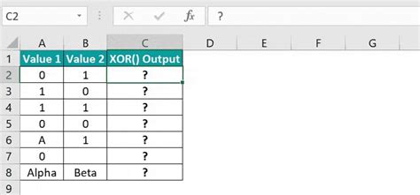 Image result for XOR Function Excel