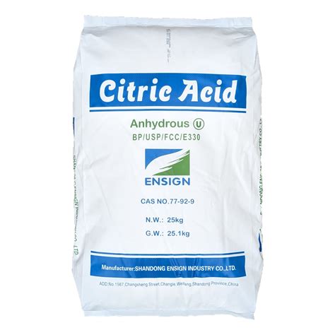 Citric Acid 25kg | Food Grade | Bath Bombs, Descaling & Flavouring