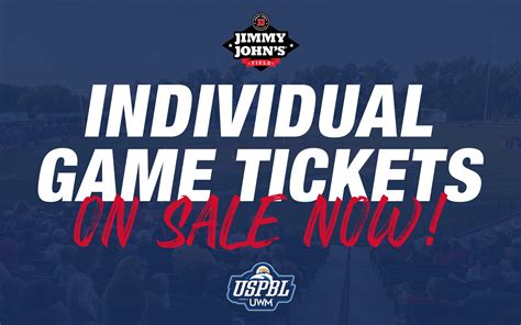 USPBL Individual Game Tickets For 2023 Baseball Season at Jimmy John’s ...
