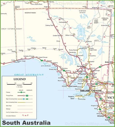 Map Of Australia South