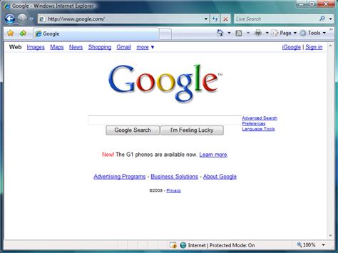 Google Internet Explorer 7 的图像结果