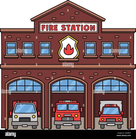 Fire station clipart hi-res stock photography and images - Alamy