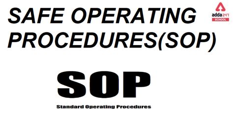 SOP Full Form- Standard Operating Procedure - Adda247
