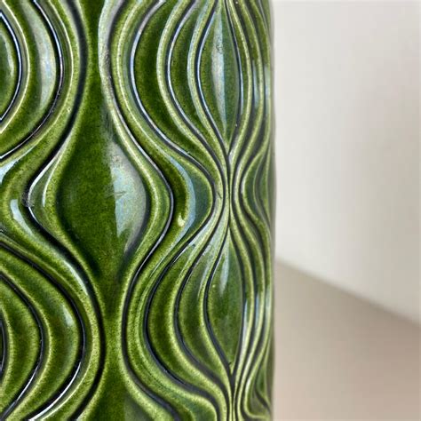 Rare Green Floor Vase Fat Lava "Onion" Vase by Scheurich, Germany ...