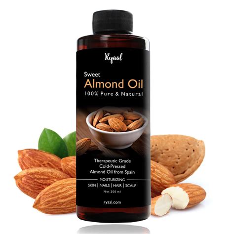 Almonds Oil For Hair : Ryaal Sweet Almond Oil 100 Organic Cold Pressed ...