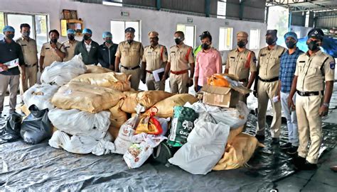 Cyberabad drug disposal team destroy 872 kg of narcotics worth Rs 2.25 ...