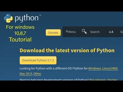 How to Download Python 3.7.0 in Windows 10 的图像结果
