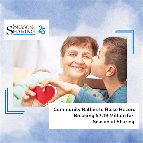 We’re proud to report that the 25th annual Season of Sharing campaign ...