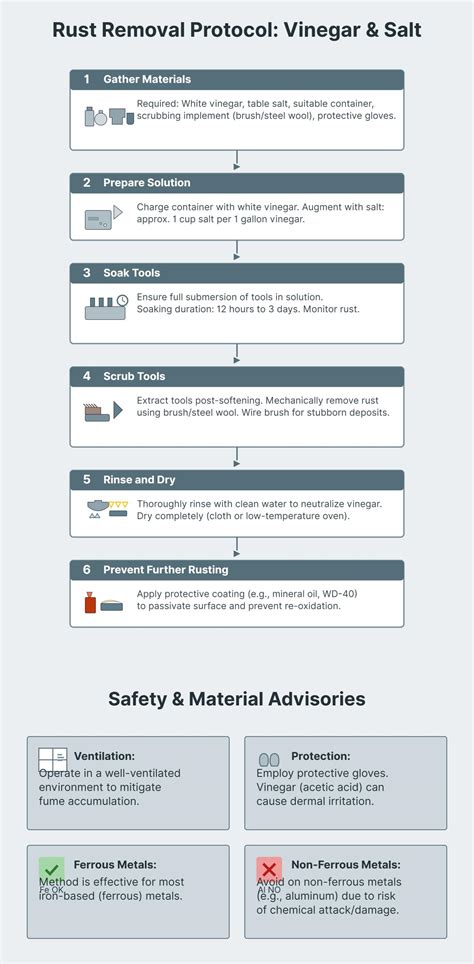 Ultimate Guide to Vinegar and Salt Rust Removal - MFG Shop
